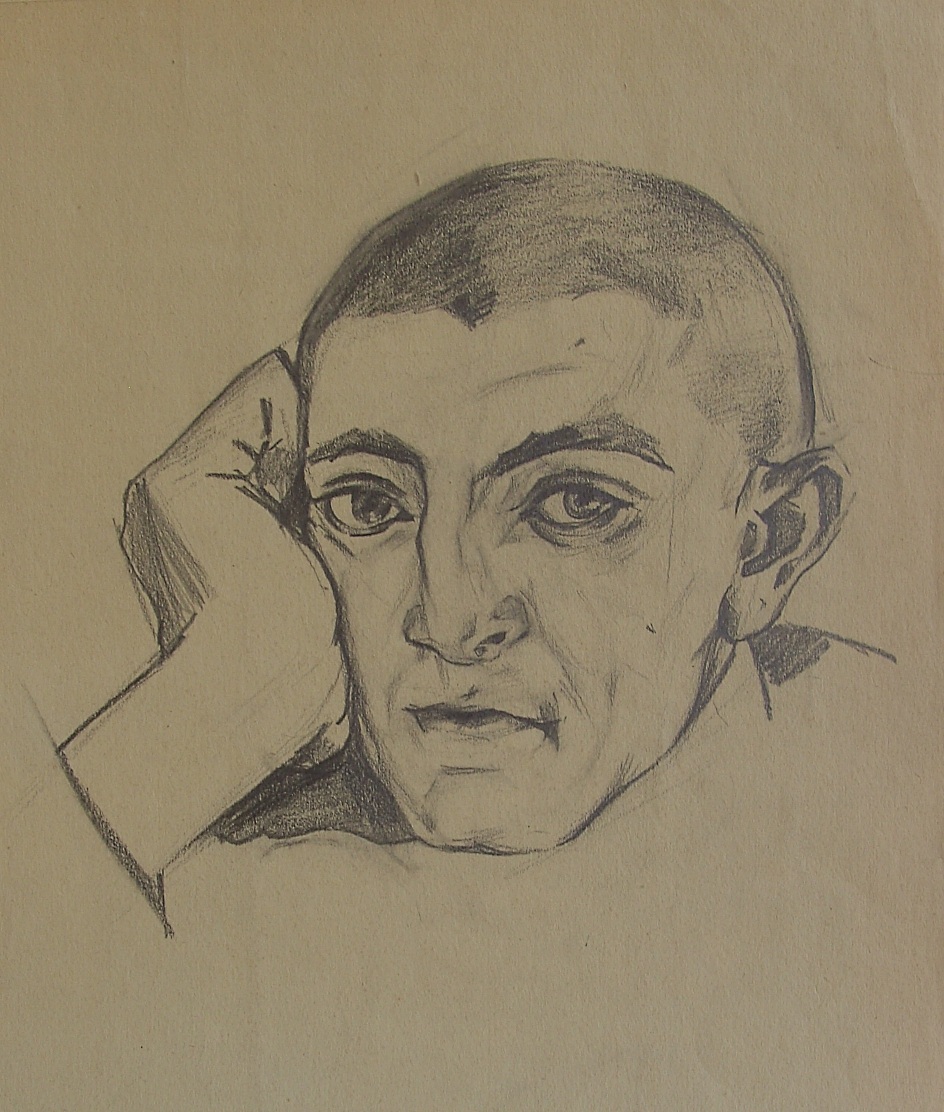 Army Doctor's Assistant, A. Kvartin, 31x38, Paper, Pencil, 1966