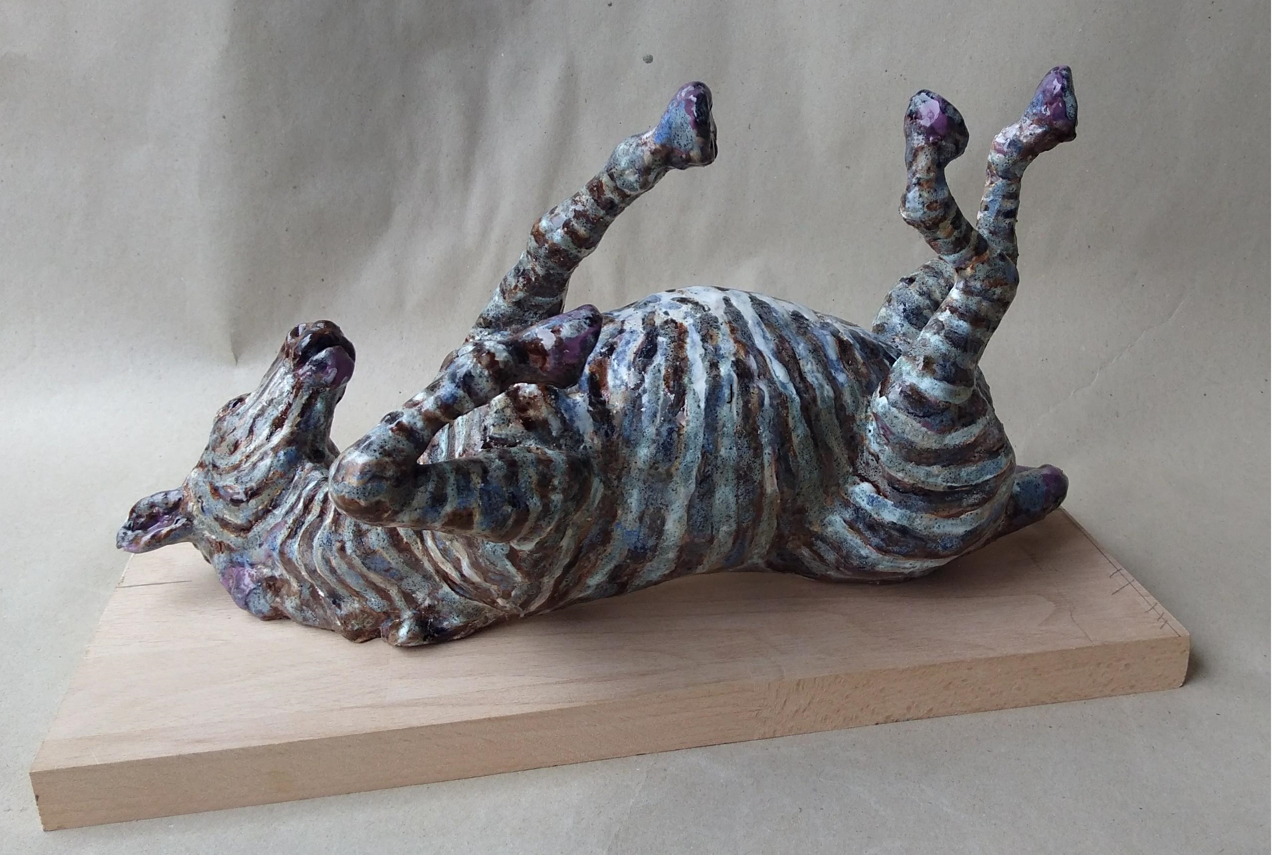 Zebra, 18x34x14, Ceramics, 2013
