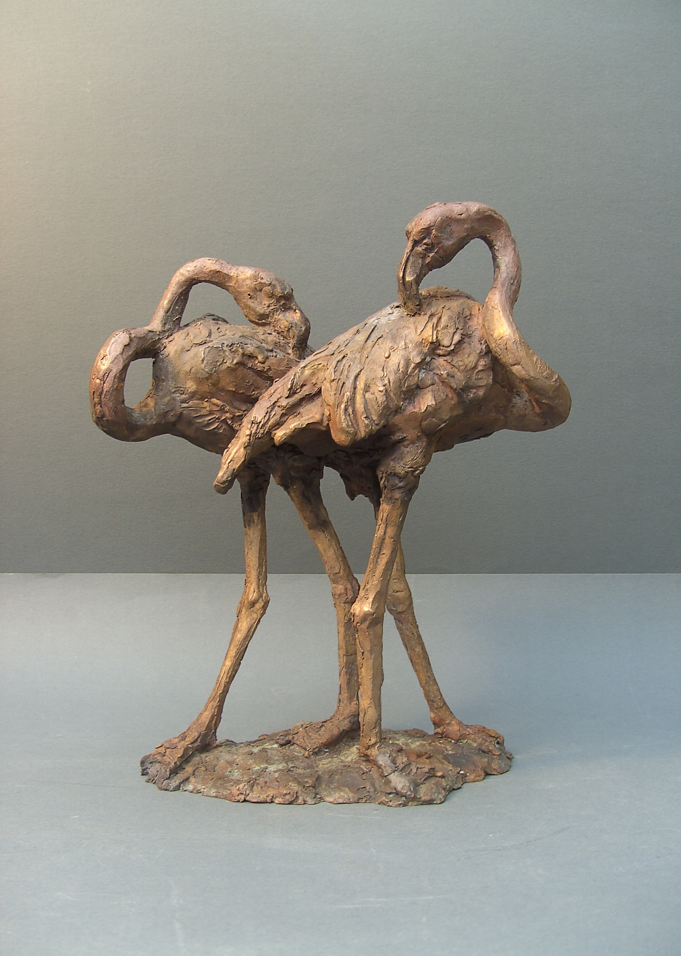 Flamingos, 30x24x15, Bronze, 2013