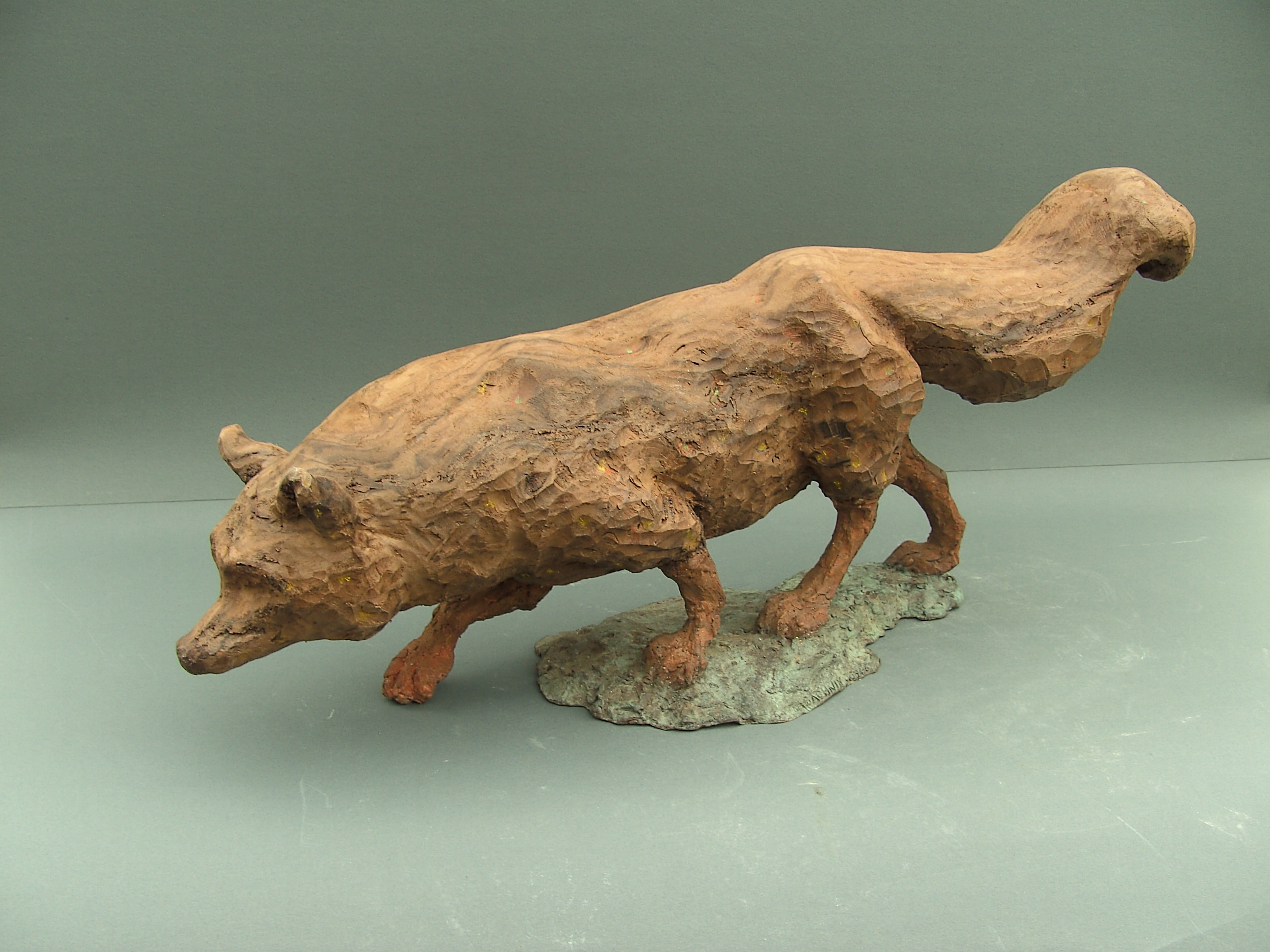 Fox, 29x61x16 Wood/Bronze, 2012