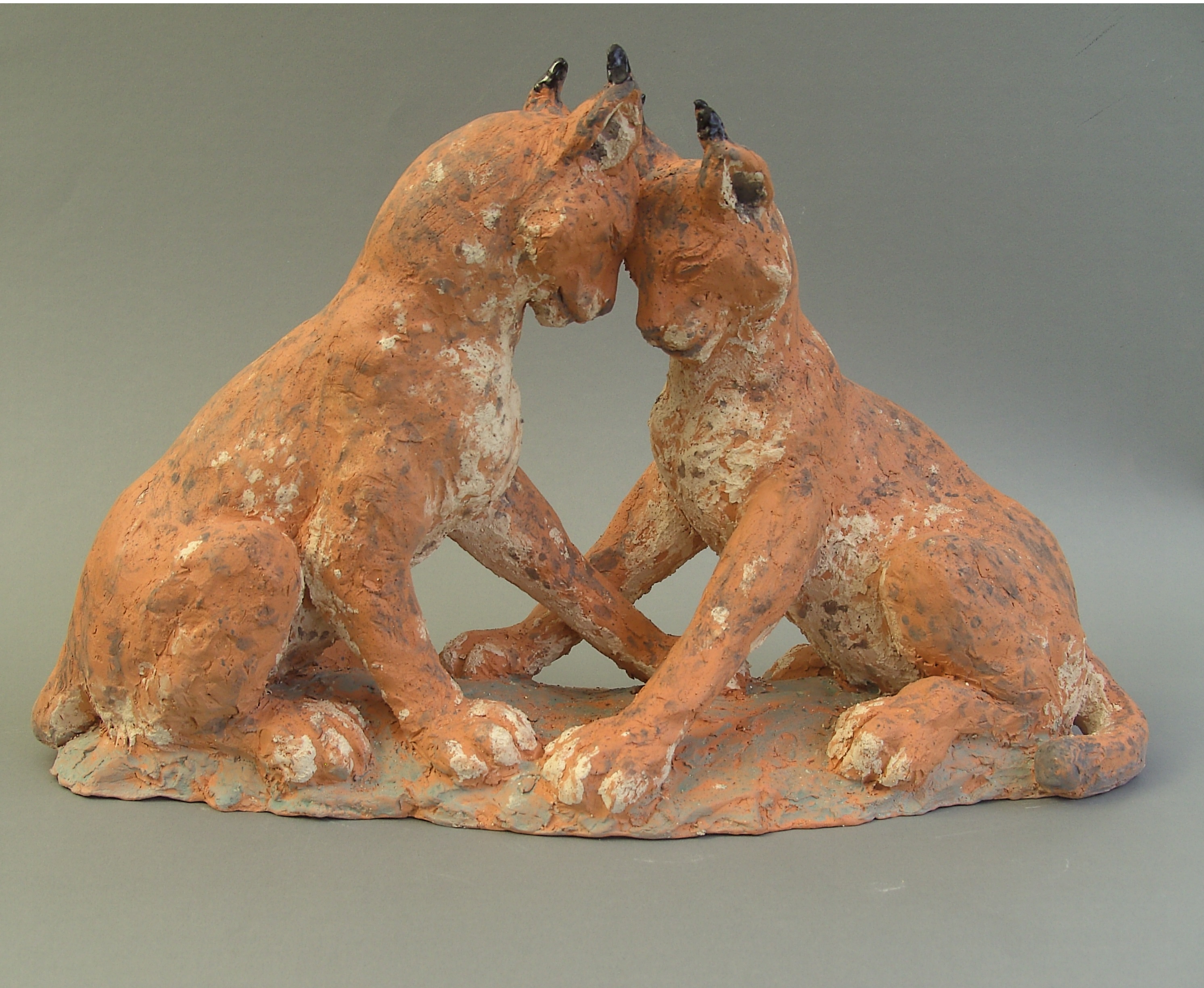 Lynxes, 27x43x17, Ceramics, 2013